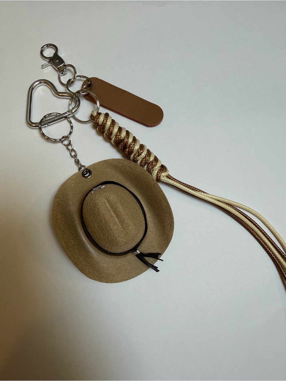 Cowboy / Cowgirl Hat Keychain or Bag Charm NWOT